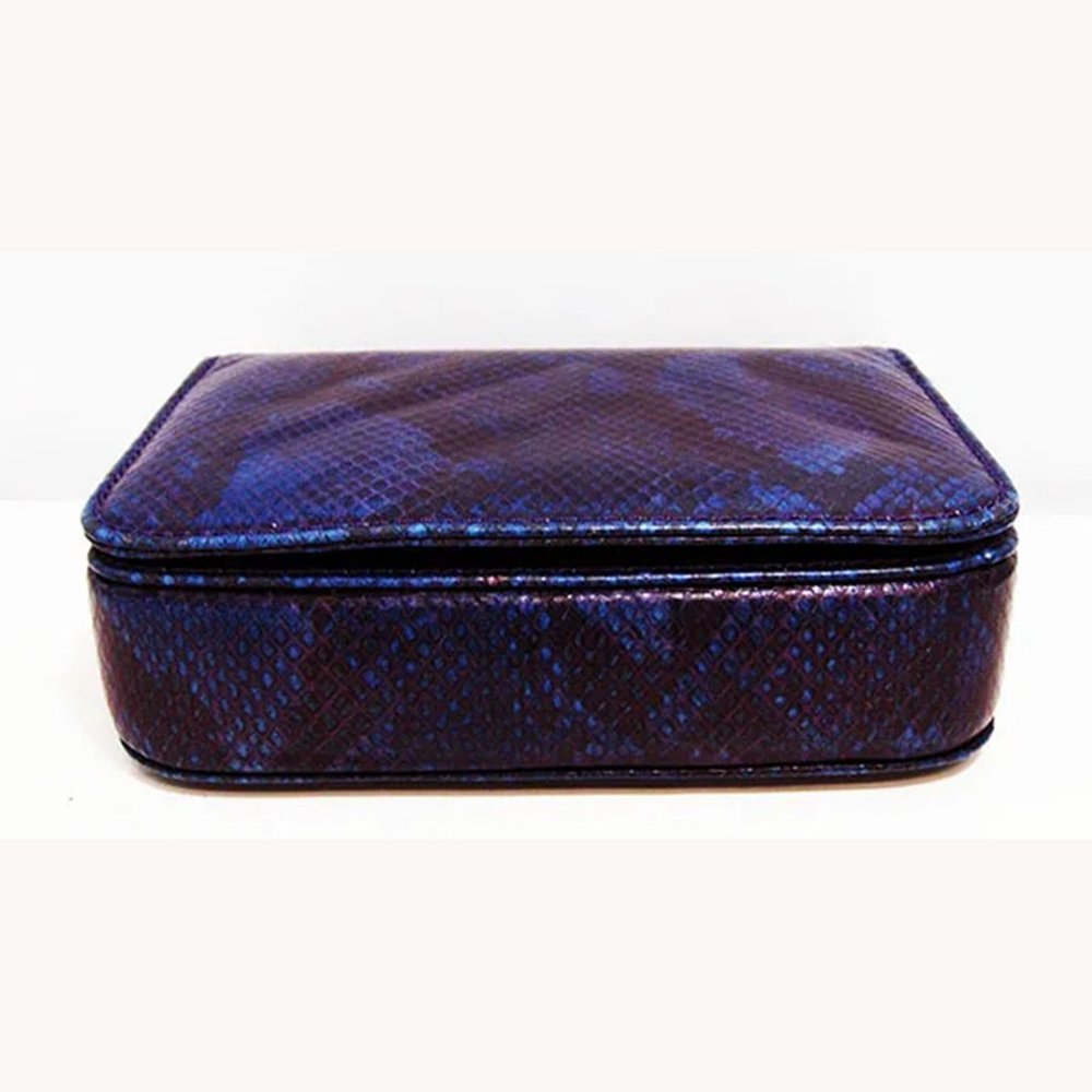 Authentic Cashhimi Python Embossed Leather Cross-… - image 4